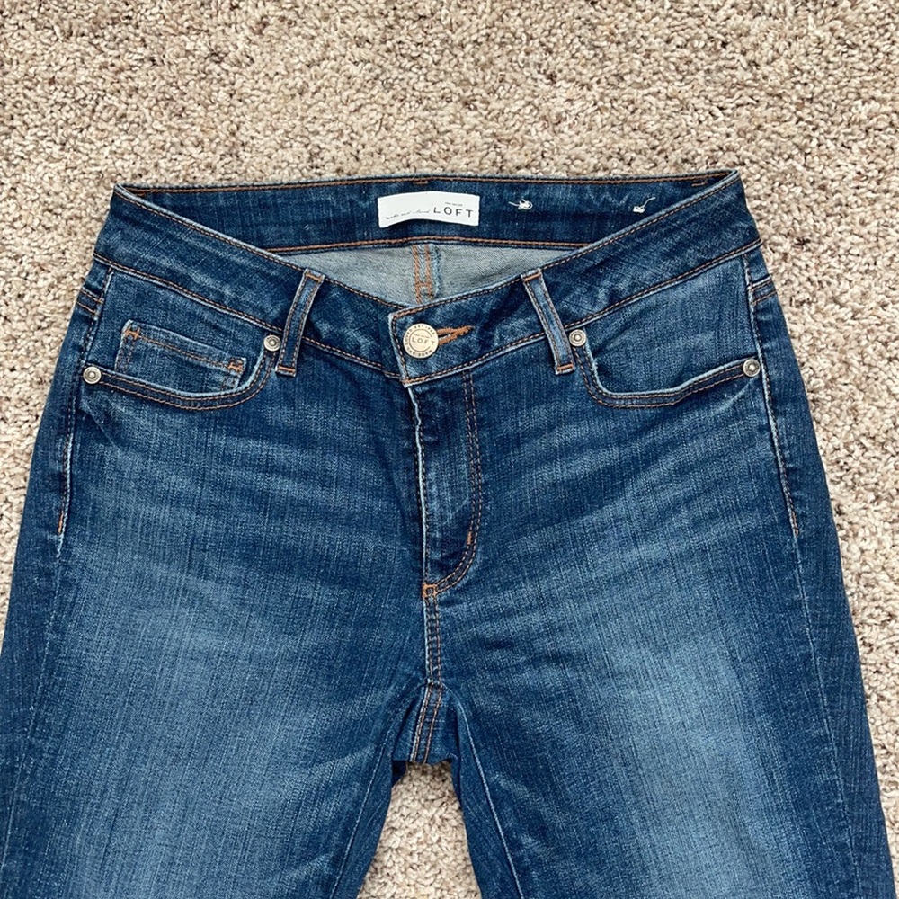 Loft Curvy Skinny jeans size 26 - Picture 2 of 7